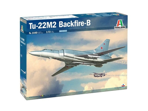 Italeri Tu-22M2 Backfire-B 1/72 plastikinis lėktuvo modelio rinkinys
