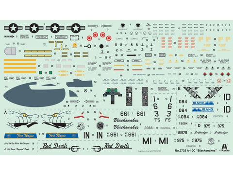 Italeri A-10C Thunderbolt II 'Blacksnakes' 1/48 surenkamas lėktuvo modelis