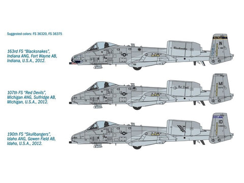 Italeri A-10C Thunderbolt II 'Blacksnakes' 1/48 surenkamas lėktuvo modelis