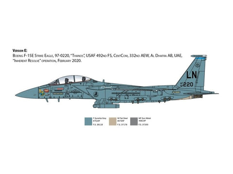 Italeri F-15E Strike Eagle 1/48 plastikinis lėktuvo modelis