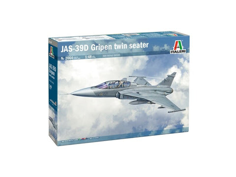 Italeri Saab JAS 39 Gripen Dvivietis 1/48 plastikinis modelio rinkinys 2664