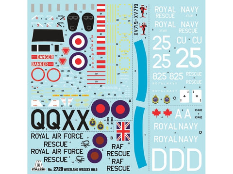 Italeri Wessex UH.5 1/48 plastikinis sraigtasparnio modelis (2720)