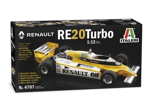 Italeri Renault RE20 Turbo F1, 1:12 surenkamas modelis (4707)