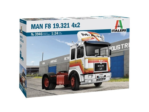 Italeri MAN F8 19.321 4x2 sunkvežimis 1/24 plastikinis modelis