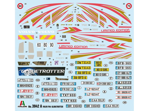 Italeri Volvo FH4 Globetrotter vidutinis stogas 1/24 plastikinis rinkinys