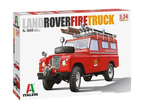 Italeri Land Rover gaisrinis automobilis 1/24 surenkamas modelis 3660