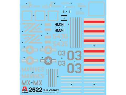 Italeri V-22 Osprey 1/48 plastikinis surinkimo rinkinys (2622)