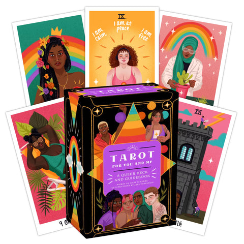 Simon Element Tarot for You and Me taro kaladė LGBTQ+ – 78 kortos, gidas