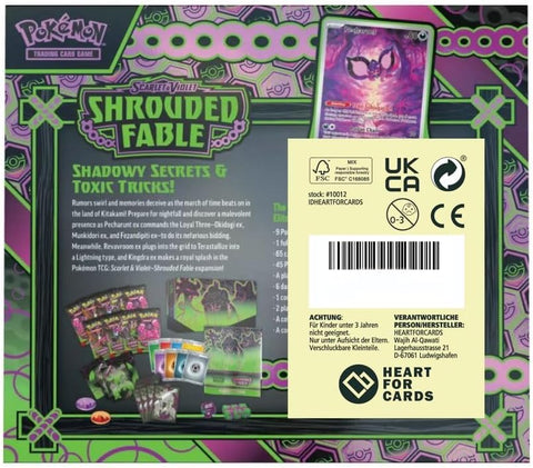 Pokémon Scarlet & Violet Shrouded Fable Elitinė trenerio dėžė (9 pakeliai, EN)