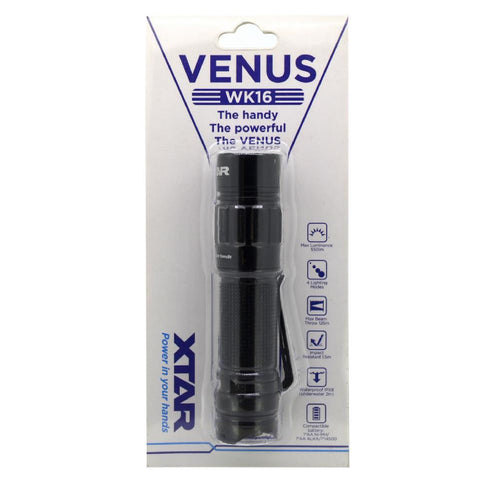 XTAR Venus WK16 LED EDC žibintuvėlis 550 lm, IPX8, AA/14500