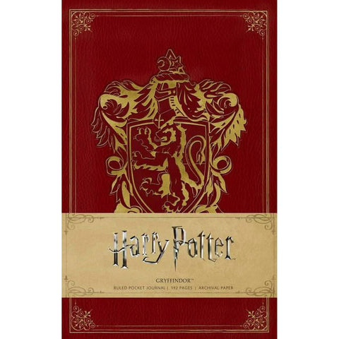 Harry Potter Gryffindor kišeninė užrašinė, kieti viršeliai – kolekcinė