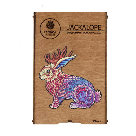 Fantasy Puzzles: Jackalope Dėlionė Iš Medžio M Dydis (150 detalių) Fantasy Puzzles - HOBI.LT 🇱🇹