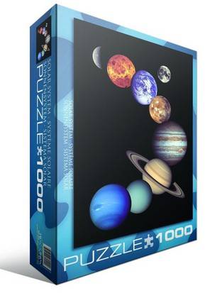 NASA Saulės sistemos dėlionė 1000 detalių – edukacinė, 50x70 cm