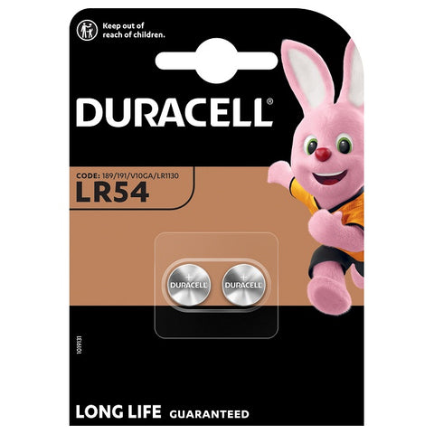 Duracell LR54 LR1130 189/191 šarminės baterijos 1,5 V, 2 vnt.
