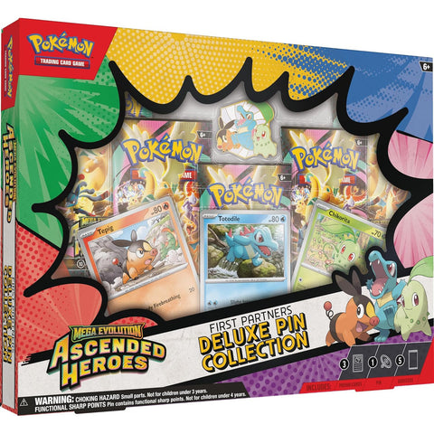 Pokémon Mega Evolution Ascended Heroes Deluxe segtukų ir kortų kolekcijos rinkinys