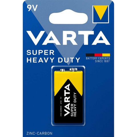 9V cinko-anglies baterija Super Heavy Duty – ekonomiška buitiniams prietaisams