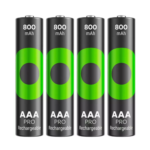 GP ReCyko Pro AAA 800mAh įkraunamos baterijos, 4 vnt.