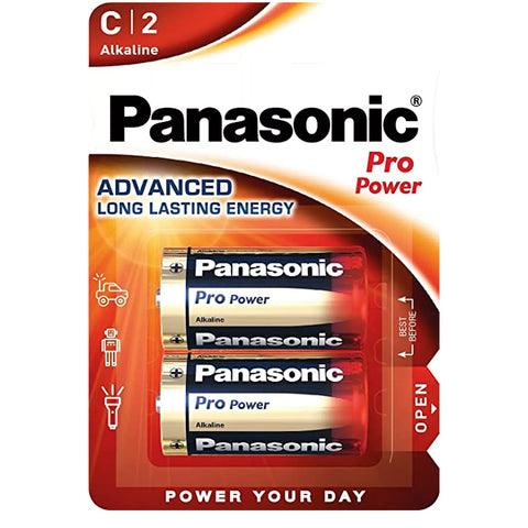 Panasonic Pro Power C LR14 šarminės baterijos 1.5V, 2 vnt.