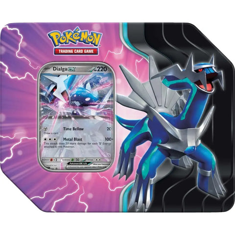 Pokémon TCG Azure Legends Dialga ex metalinė dėžutė – 5 papildymo pakeliai