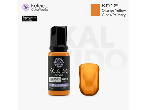 Kaleido ColorWorks akriliniai dažai Orange Yellow 20 ml (K012) aerografui