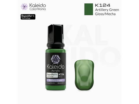 Kaleido RapidAir akriliniai dažai aerografui Mecha Artillery Green 20 ml K124