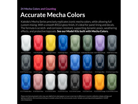 Kaleido ColorWorks RapidAir akriliniai dažai Armor Carbon Mecha Colors 20 ml