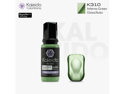 Kaleido ColorWorks RapidAir akriliniai dažai Inferno Green 20 ml (K310)