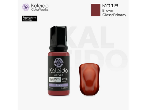 Kaleido ColorWorks RapidAir akriliniai dažai – ruda (Brown) 20 ml, K018