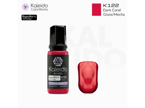 Kaleido Mecha Colors akriliniai dažai aerografui Dark Coral 20 ml K122