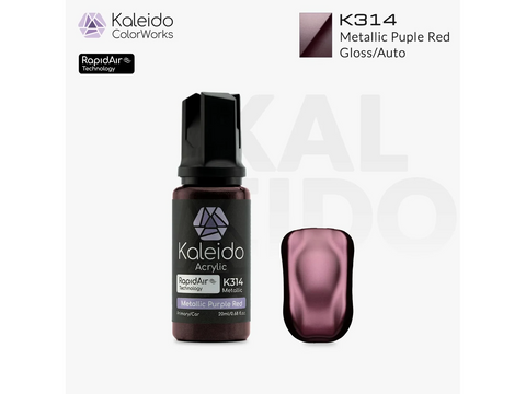Kaleido RapidAir auto akriliniai dažai metalinė purpurinė raudona 20 ml K314
