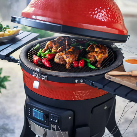 Kamado Joe Konnected – išmanus anglinis kamado grilis su automatiniu įkūrimu