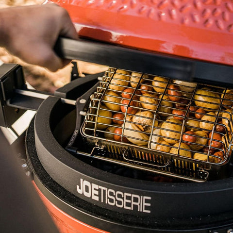 Sukamas rotiserijos krepšys Kamado Joe JoeTisserie sparneliams ir daržovėms