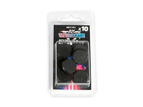 AK Interactive apvalios bazės miniatiūroms 25 mm, 10 vnt