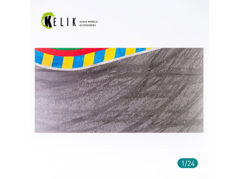 Kelik Le Mano 24 val. posūkio asfalto kelias, akrilo pagrindas 1/24