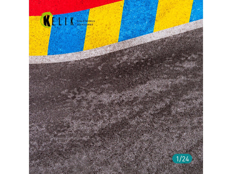Kelik Le Mano 24 val. posūkio asfalto kelias, akrilo pagrindas 1/24