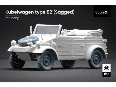 Kubelwagen nusėdusių ratų rinkinys Meng/Tamiya, 1/35, 3D spausdinta