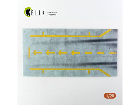 Kelik F1 pitstop akrilo bazė 1/20 dioramoms, 180x357 mm