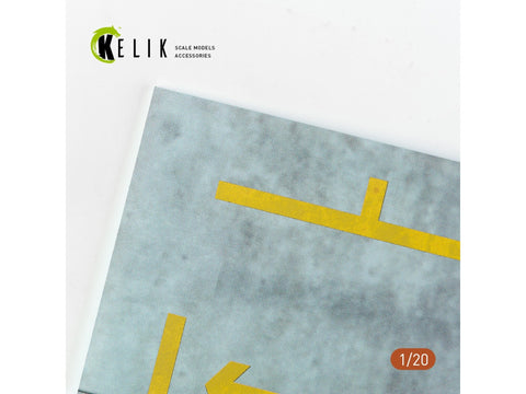 Kelik F1 pitstop akrilo bazė 1/20 dioramoms, 180x357 mm