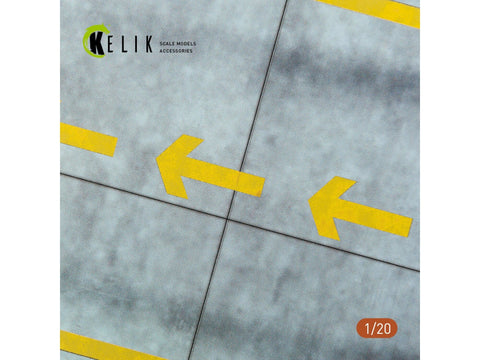 Kelik F1 pitstop akrilo bazė 1/20 dioramoms, 180x357 mm