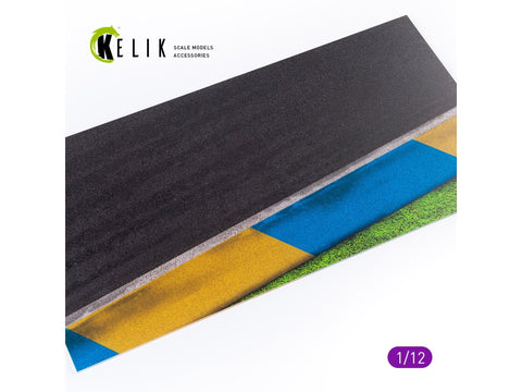 Kelik akrilo pagrindas motociklų trasai 1/12, Asphalt Road Type 1