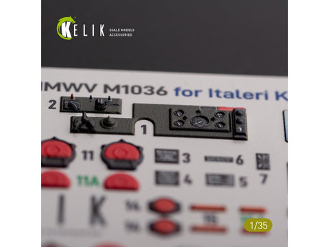 Kelik 3D interjero lipdukai Italeri HMMWV M1036 TOW, 1/35