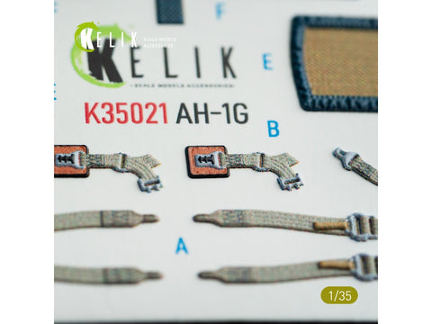 Kelik Bell AH-1G Cobra 1/35 vidiniai 3D lipdukai ICM rinkiniui