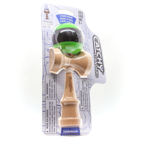 YoYoFactory medinė žalia kendama, 18 cm – triukams, 9+