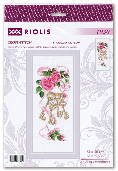 RIOLIS: Keys to Happiness siuvinėjimo rinkinys iš RIOLIS Nr.: 1930 - HOBI.LT 🇱🇹