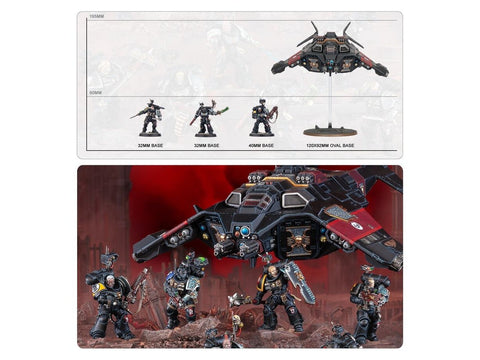 Warhammer 40,000 Deathwatch Kill Team su Corvus Blackstar rinkiniu