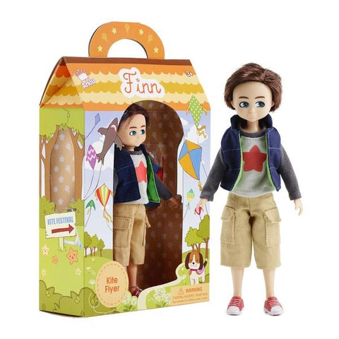 Lottie lėlė Finas – aitvarų gaudytojas, berniuko lėlė 18 cm (3+)