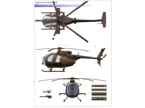 Hughes 500 AH-6J/MH-6J Little Bird Nightstalkers 1/35 plastikinis modelis