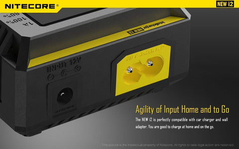 Nitecore New I2 Intellicharger universalus 2 lizdų baterijų įkroviklis