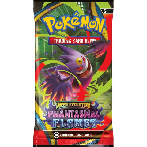 Pokémon TCG Phantasmal Flames papildymo pakelis (10 kortų, ENG)