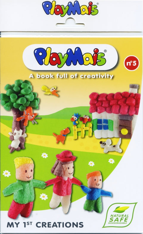 PlayMais kūrybinė knygelė „Mano 1‑ieji kūriniai“ vaikams, 32 p., 17.5×28 cm